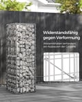 Miniatyrbilde 4 av 6: Gabion, 100x30x30 cm, Sølv