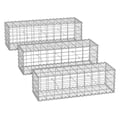 Miniatyrbild 3 av 6: Gabion, 100x30x30 cm, Silver