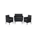 Miniatyrbilde 1 av 6: Utendørs loungesett, 56,5x54,5x81,5 cm, 99x54,5x81,5 cm, 71x41x39 cm, Brun