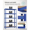 Miniatyrbilde 3 av 6: Heavy-Duty Hylle, Metall, 200x120x60 cm, Blå