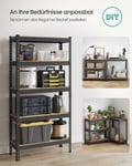 Miniatyrbilde 6 av 6: Robust hylle, 30x75x150 cm, Svart