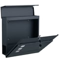 Miniatyrbilde 6 av 6: Postkasse, 37x10.5x37 cm, Svart