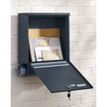Miniatyrbillede 5 af 6: Postkasse med avisrum, 35x12x42,5 cm, antracit