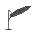 Miniatyrbillede 1 af 6: Udendørs Cantilever-parasol, 300 cm, grå