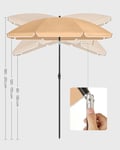 Miniatyrbilde 6 av 6: Markedsparasoll, 160x210 cm, Taupe