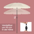 Miniatyrbild 3 av 6: Solparasoll, 160 cm, Beige