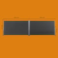 Miniatyrbillede 5 af 5: Dobbelt Sides Markise, 180x600 cm, Antracit