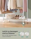 Miniatyrbild 6 av 6: Klädställ, Stålram, 39,6x98,5x156,8 cm, Beige