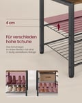 Miniatyrbilde 6 av 6: Stumtjener med skobenk, 40x120x190 cm, Brun
