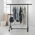 Miniatyrbilde 4 av 6: Klesstativ, 45x110-150x162,9 cm, Svart