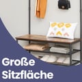Miniatyrbilde 4 av 5: Klesstativ, 100x41.5x182 cm, Brun Svart