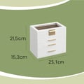 Miniatyrbillede 5 af 5: Smykkeskrin, 15,3x25,1x21,5 cm, Hvid