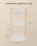 Miniatyrbilde 5 av 6: Sminkeorganisator, 23x23x46 cm, Transparent
