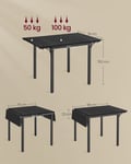 Miniatyrbilde 6 av 6: Spisebord, 78x120x76,2 cm, Svart