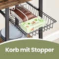 Miniatyrbillede 5 af 6: Køkkenhylde, 42x90x167,3 cm, Brun Sort