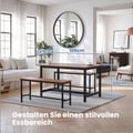Miniatyrbilde 2 av 5: Spisebenker, 32,5x108x50 cm, Brun Svart