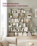 Miniatyrbillede 3 af 6: Bogreol, 24x70x191 cm, beige