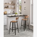 Miniatyrbillede 2 af 6: Barstol, 45,4x45,4x102,2 cm, Brun