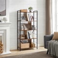 Miniatyrbillede 4 af 6: Bogreol, 74x30x150 cm, Brun
