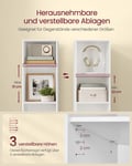 Miniatyrbillede 3 af 6: Bogreol, 24x30,2x134,2 cm, Hvid