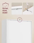 Miniatyrbillede 4 af 6: Bogreol, 24x66x66 cm, Hvid