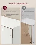 Miniatyrbillede 5 af 6: Bogreol, 24x66x66 cm, Hvid