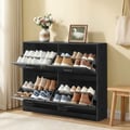 Miniatyrbilde 2 av 6: Skoskap, 24x105,5x82,7 cm, Svart, Tre