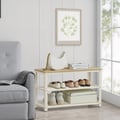 Miniatyrbillede 1 af 5: Skobænk, 30x73x45 cm, Brun, Sort