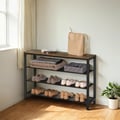 Miniatyrbilde 1 av 4: Skohylle, 100x30x72 cm, Brun Svart