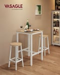Miniatyrbillede 2 af 6: Højbord, 60x60x92 cm, Beige