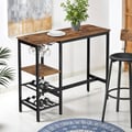 Miniatyrbillede 2 af 6: Bordbar, 110x40x90 cm, Brun-Sort, Træ og Stål