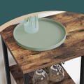 Miniatyrbillede 4 af 6: Bordbar, 110x40x90 cm, Brun-Sort, Træ og Stål