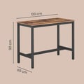 Miniatyrbilde 3 av 6: Bordbar, 120x60x90 cm, Brun, Treutseende