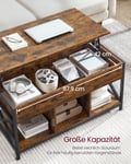 Miniatyrbillede 4 af 6: Sofabord, 50x100x46,5-62 cm, Brun Sort
