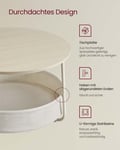 Miniatyrbilde 4 av 6: Sofabord, 75x75x45 cm, Naturlig Beige