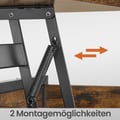 Miniatyrbillede 3 af 6: Sofabord, højdejusterbart, 50,5x120,5 cm, brun-sort