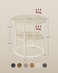 Miniatyrbilde 5 av 6: Sidebord, 55x55 cm, Beige