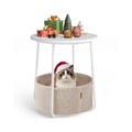 Miniatyrbilde 1 av 6: Sidebord, Rund, Hvit Beige
