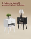 Miniatyrbillede 6 af 6: Sengebord, 28x39x55 cm, Hvid