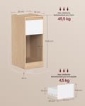 Miniatyrbillede 6 af 6: Sengebord, 30x25x59,5 cm, Gul