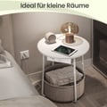 Miniatyrbilde 4 av 6: Sidebord, 45x50 cm, Hvit, Oppbevaring