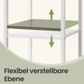 Miniatyrbillede 3 af 6: Natskabord, 35,1x35,1x70,1 cm, Brun Sort