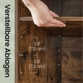 Miniatyrbilde 3 av 5: Skobenk, 30,3x104x48 cm, Brun