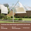 Miniatyrbillede 3 af 6: Roterende tørrestativ, 170x170x121-183 cm, Sort