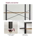 Miniatyrbillede 5 af 6: Bogreol, 80x30x186 cm, brun sort