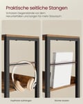 Miniatyrbillede 5 af 6: Bogreol, 30x60x178 cm, Brun