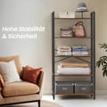 Miniatyrbilde 3 av 6: Bokhylle, 30x80x153 cm, Brun-Svart