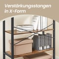 Miniatyrbilde 4 av 6: Bokhylle, 30x80x153 cm, Brun-Svart
