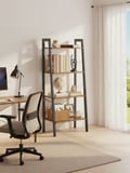 Miniatyrbilde 3 av 6: Bokhylle, 34.5x56x137.5 cm, Brun, Metall
