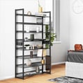 Miniatyrbilde 3 av 6: Skohylle, 92.5x30.7x163.5 cm, Svart